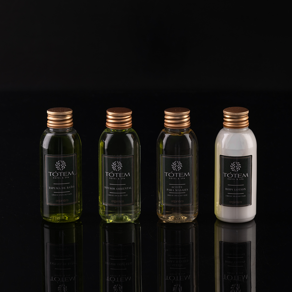Shampoo Botellita cilindrica x 60cc (caja x 200 u)