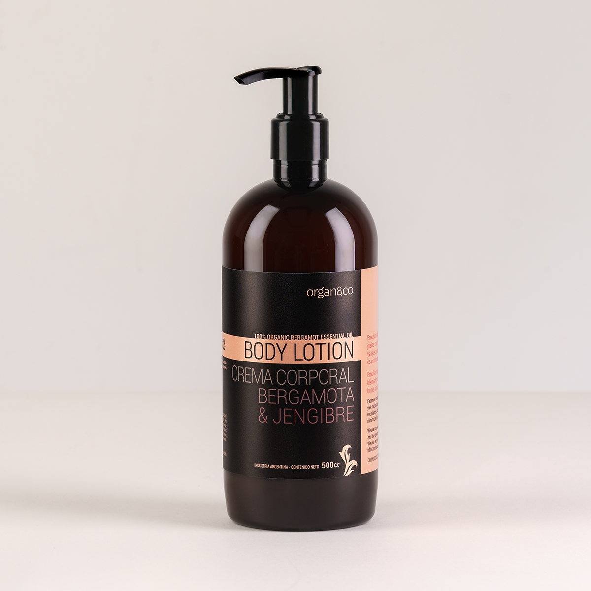 BODY LOTION BERGAMOTA Y JENGIBRE X 500CC