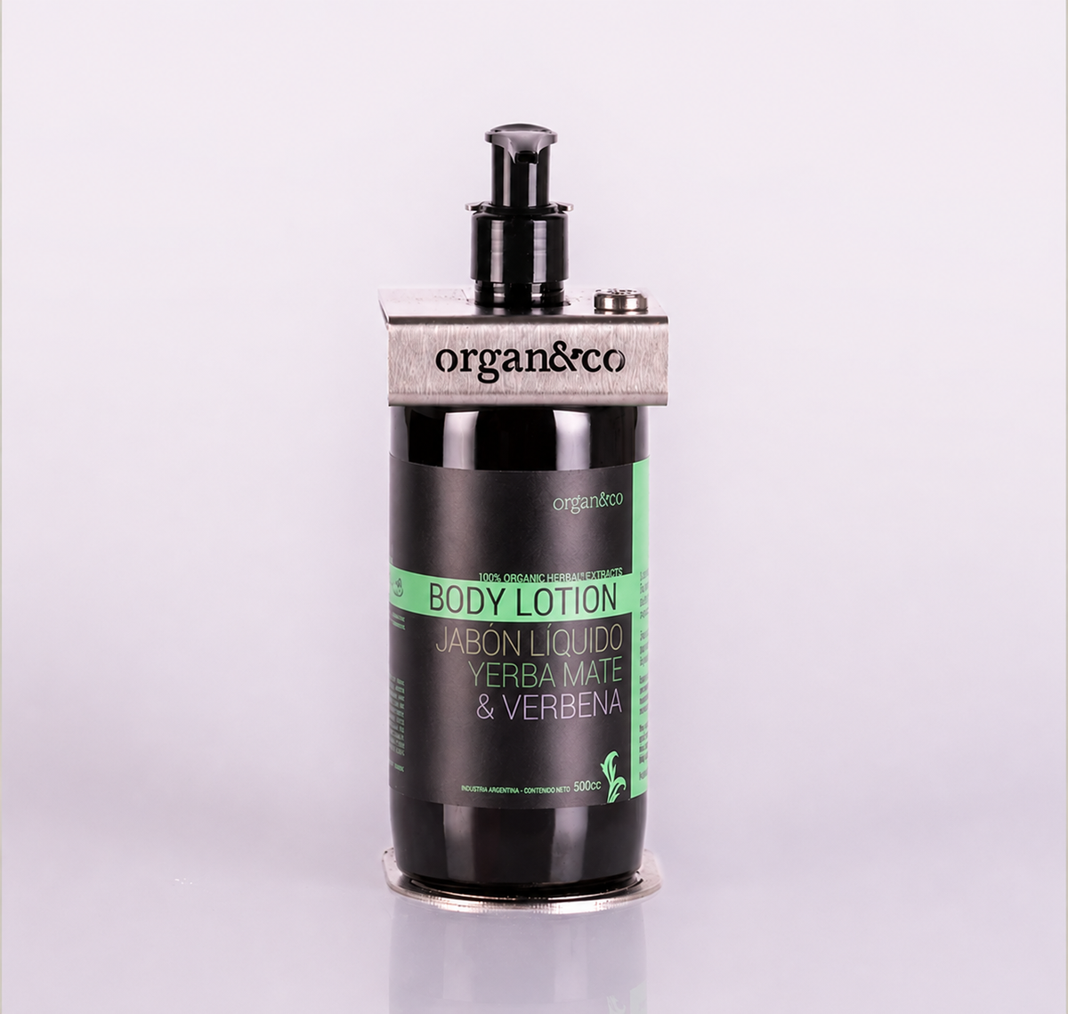 Crema corporal Soporte SIMPLE ACERO con botella de 500cc