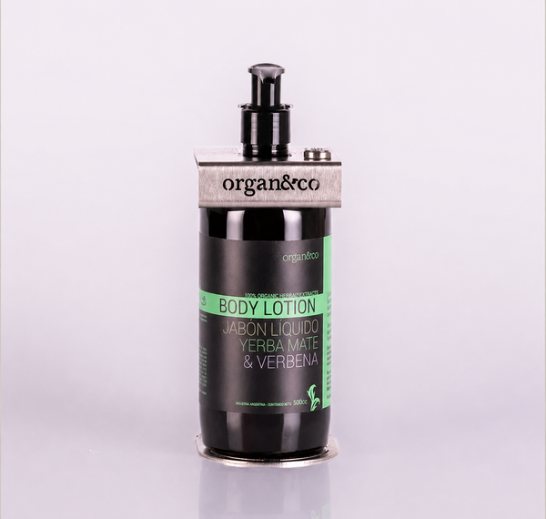 Crema corporal Soporte SIMPLE ACERO con botella de 500cc