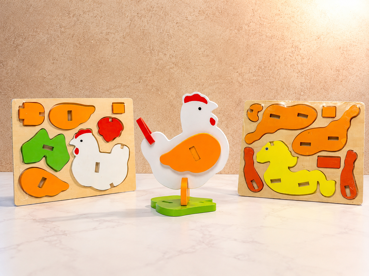 Amenities para niños - Rompecabeza madera animalito