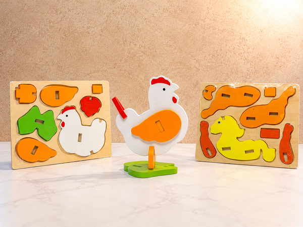 Amenities para niños - Rompecabeza madera animalito