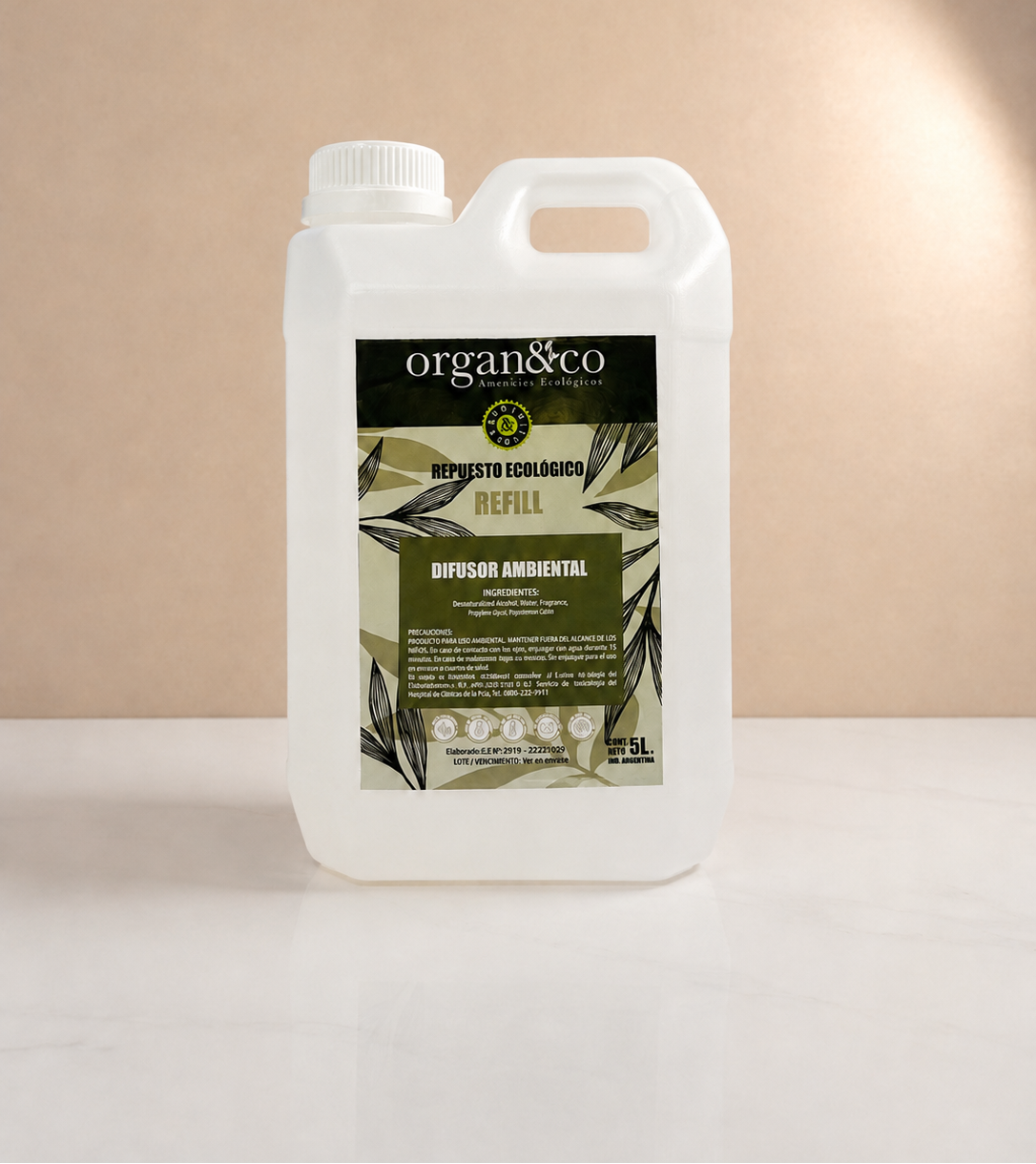 Difusor ambiental DIFUSOR PARA PALITOS DE BAMBU x 5 litros