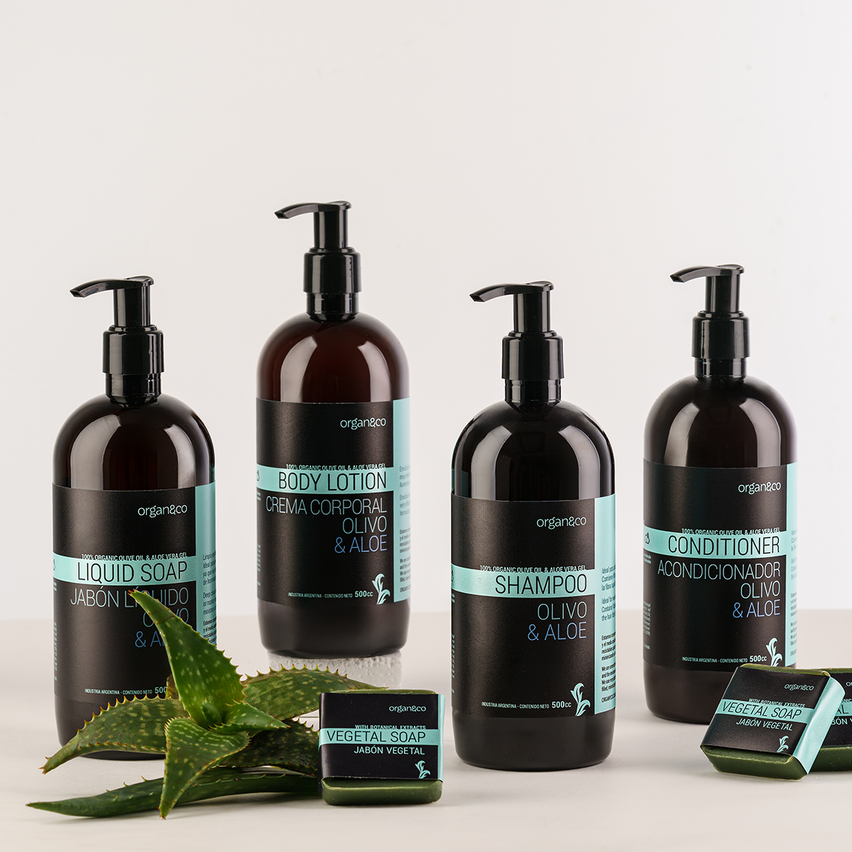 LÍNEA OLIVO Y ALOE VERA X 500CC