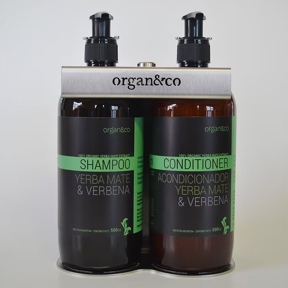 DISPENSER DOBLE PARA DUCHA