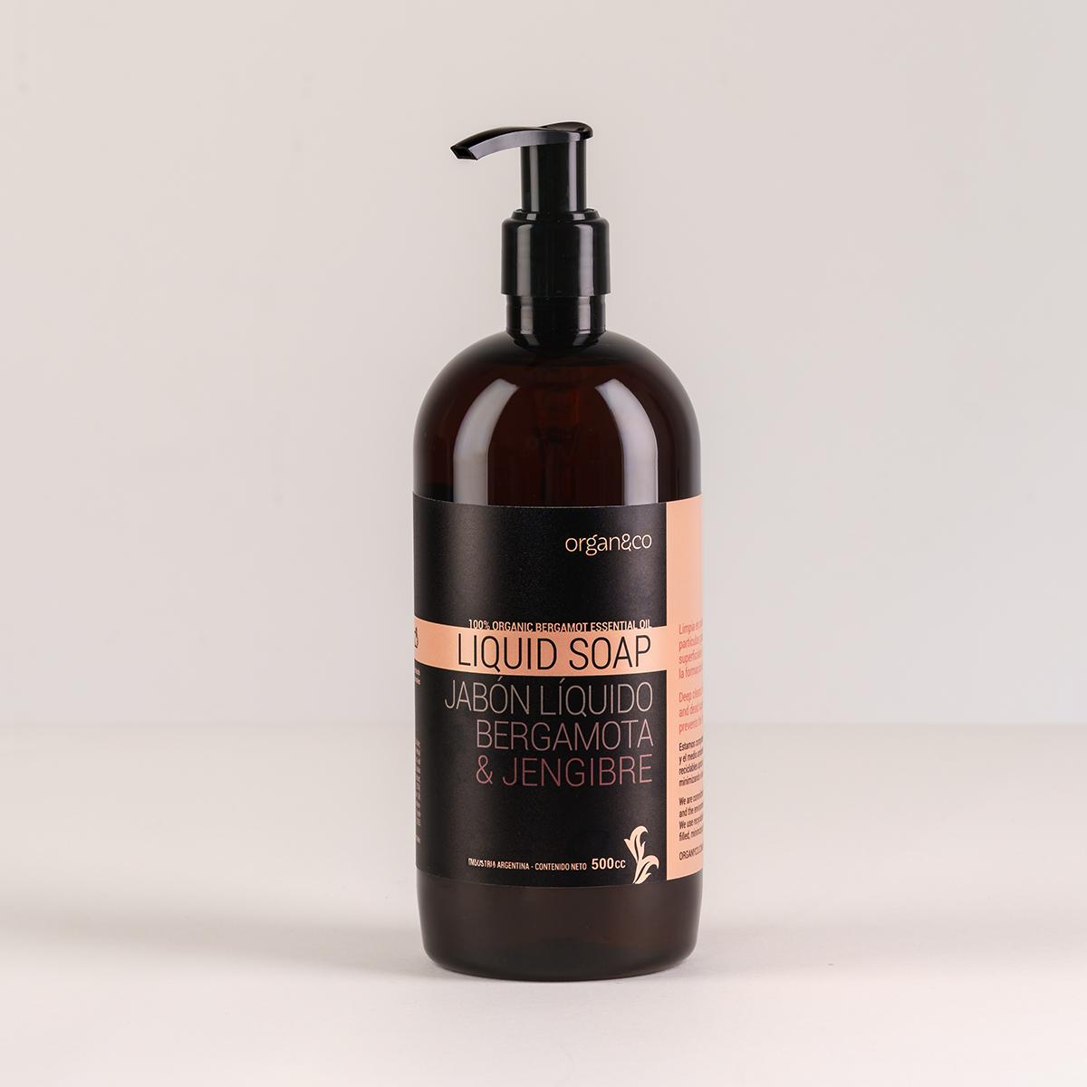 JABÓN LÍQUIDO  BERGAMOTA Y JENGIBRE X 500CC